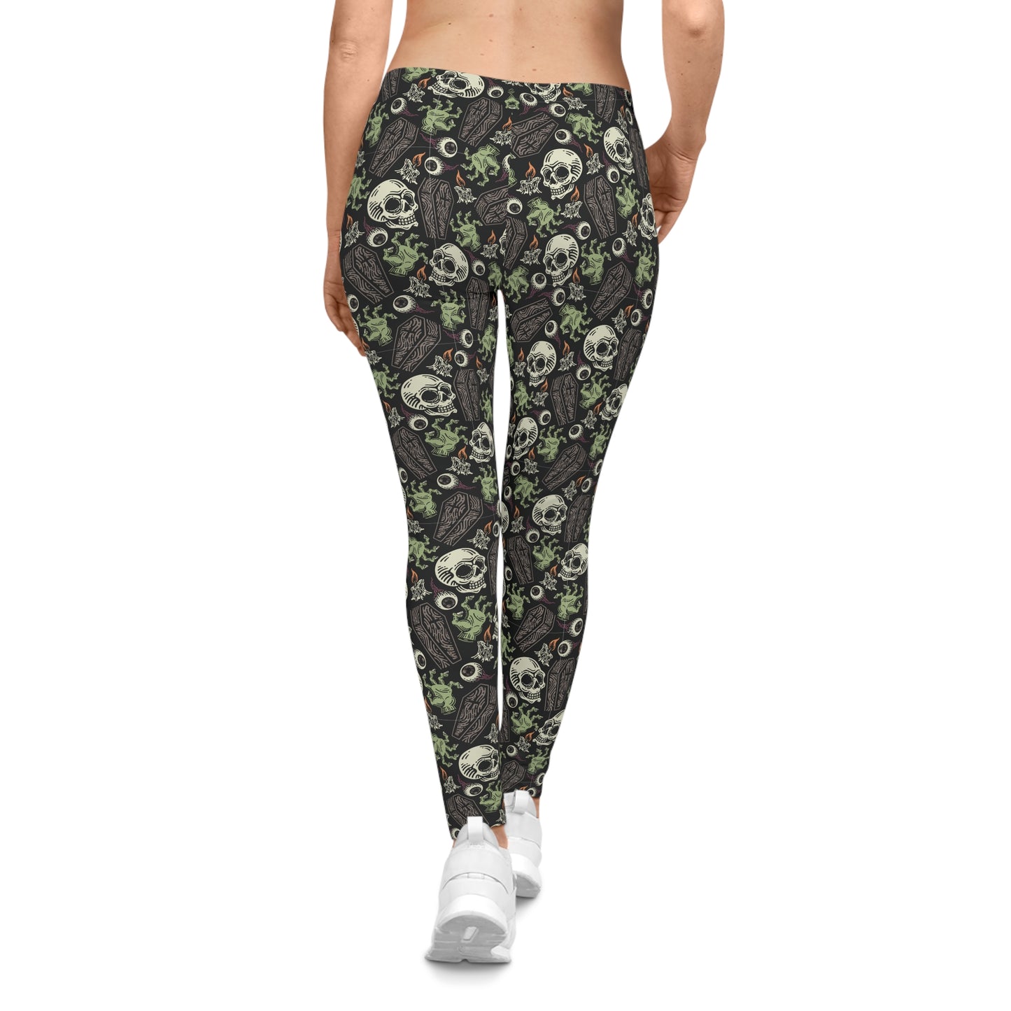 Zombies and Skulls Halloween Leggings