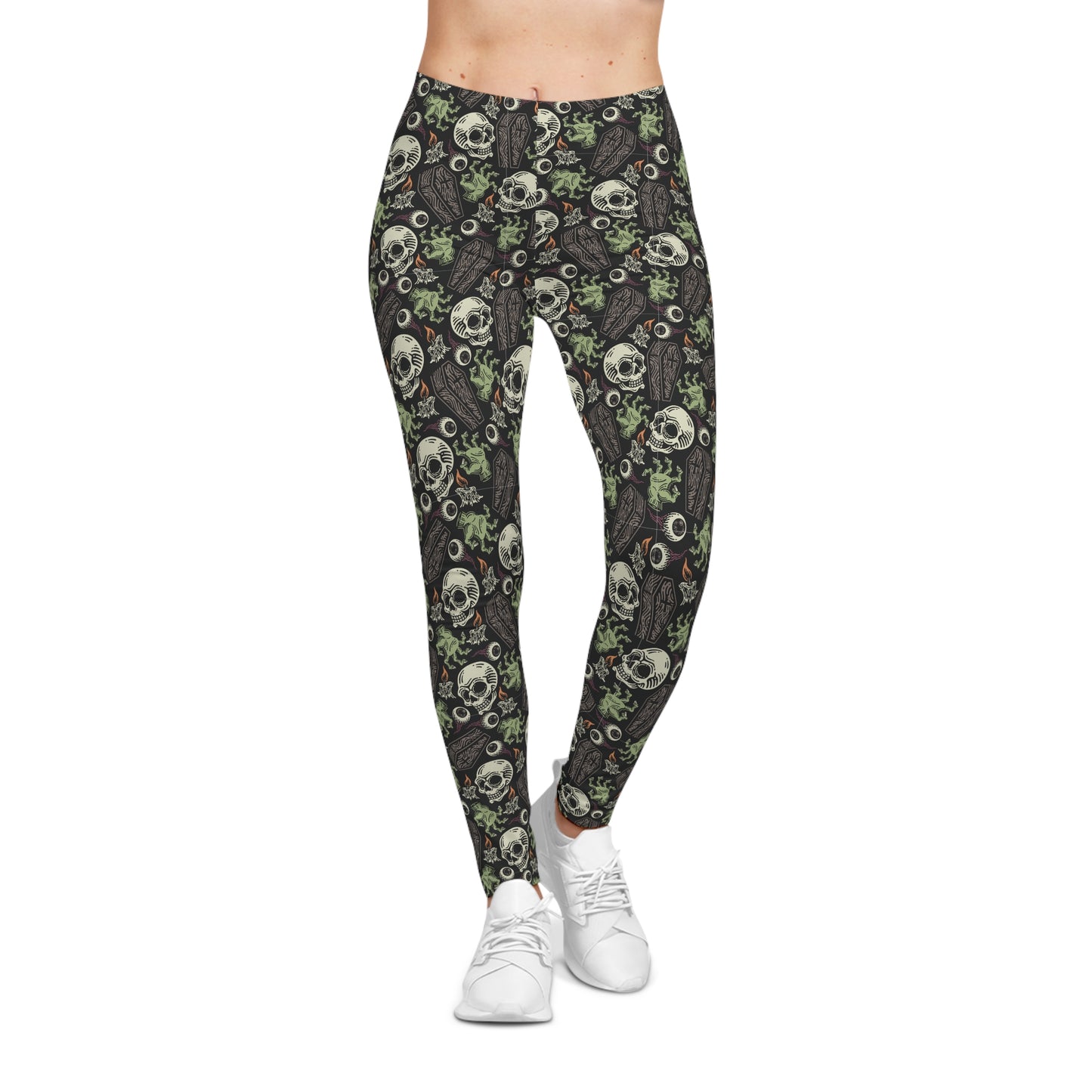 Zombies and Skulls Halloween Leggings