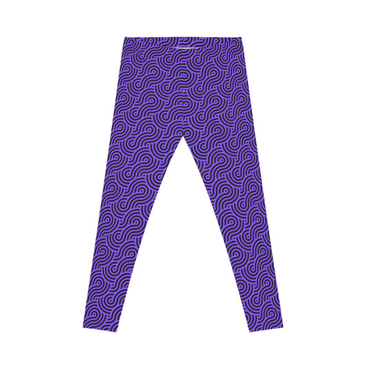 Purple Curvy Geometrical Pattern